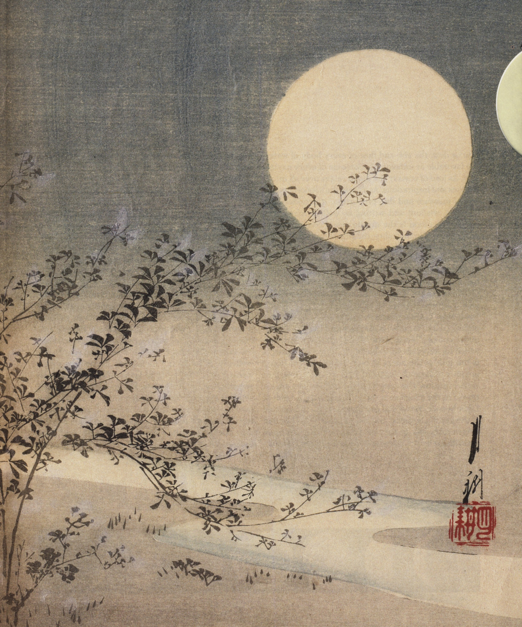 La luna e l'arte giapponese